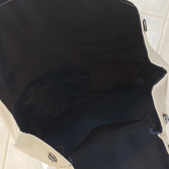 Starbucks Beige Backpack with Iconic Green Emblem - Picture 3 of 3